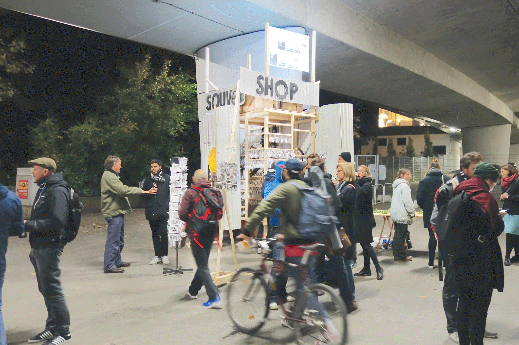 sebastian klawiter Stadtlücken e.V. 2017 Stuttgart Lücken Österreichischer Platz Paulinenbrücke Intervention