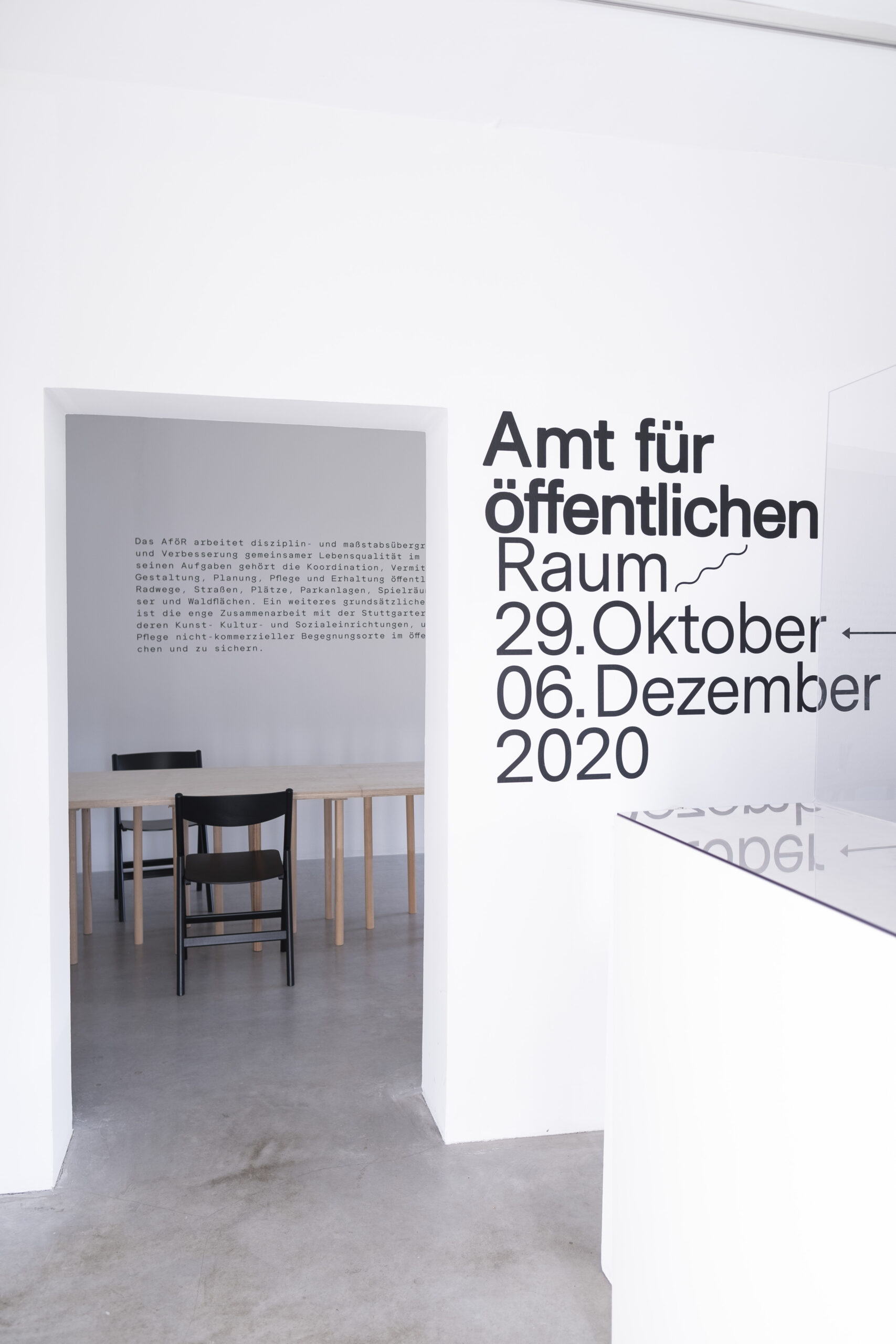 Sebastian Klawiter Amt für öffentlichen Raum Ausstellung Gallerie am Weißenhof Stuttgart Stadtplanung architektur
