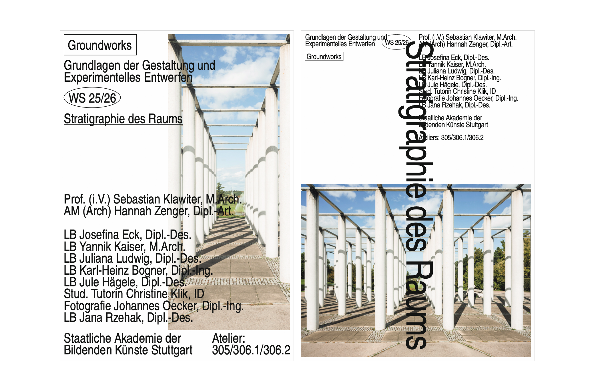 groundworks Grundlagen der Gestaltung Prof iV Sebastian Klawiter staatlichen akademie der bildenden künste stuttgart